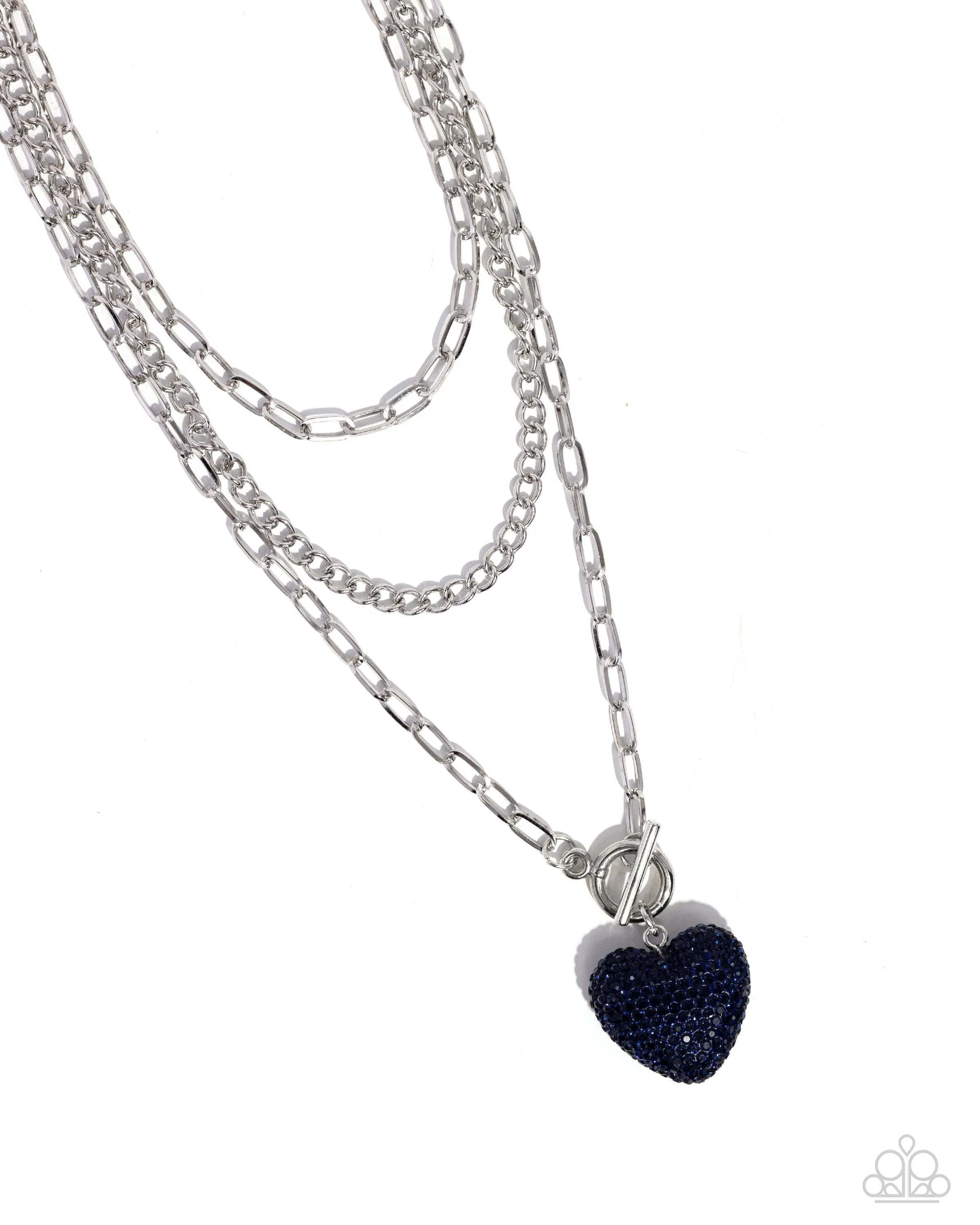 Paparazzi HEART Gallery - Blue Necklace