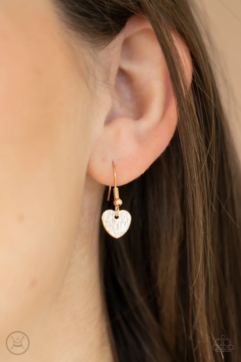 Paparazzi - Playing HEART To Get - Gold Necklace