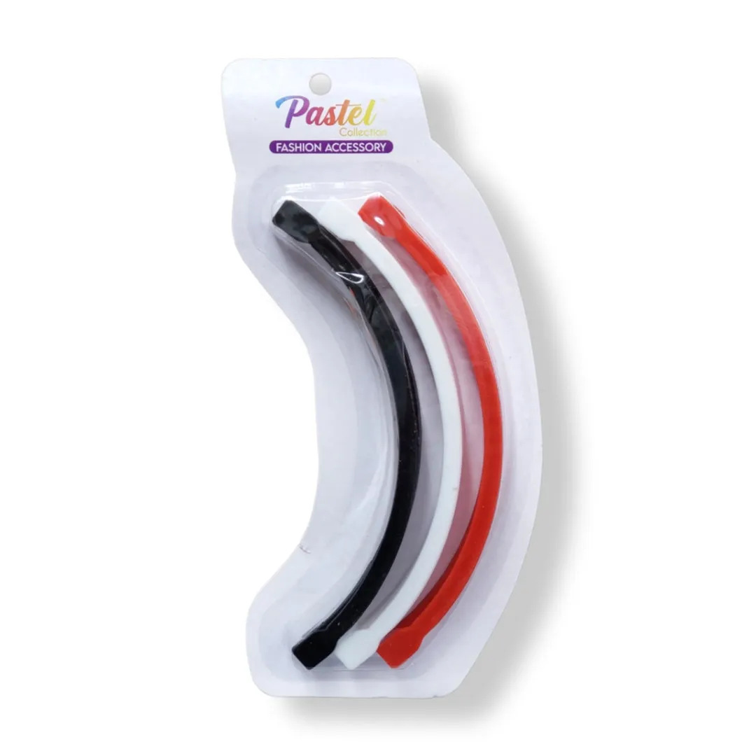 Pastel Collection Banana Clip (Assorted 3pc)