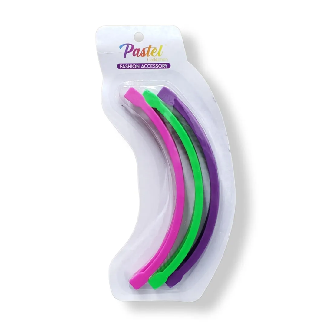 Pastel Collection Banana Clip (Assorted 3pc)