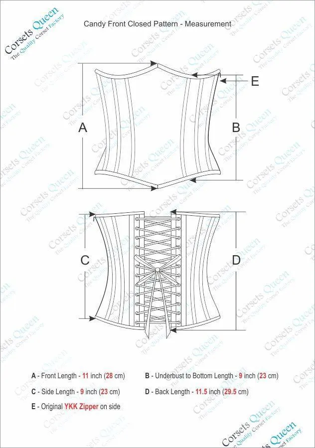 Pat Sheep Nappa Leather Underbust Corset