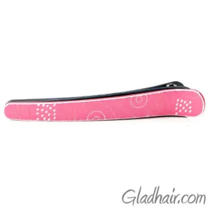 Patterned Pink Acrylic Beak Clip - 1 Piece