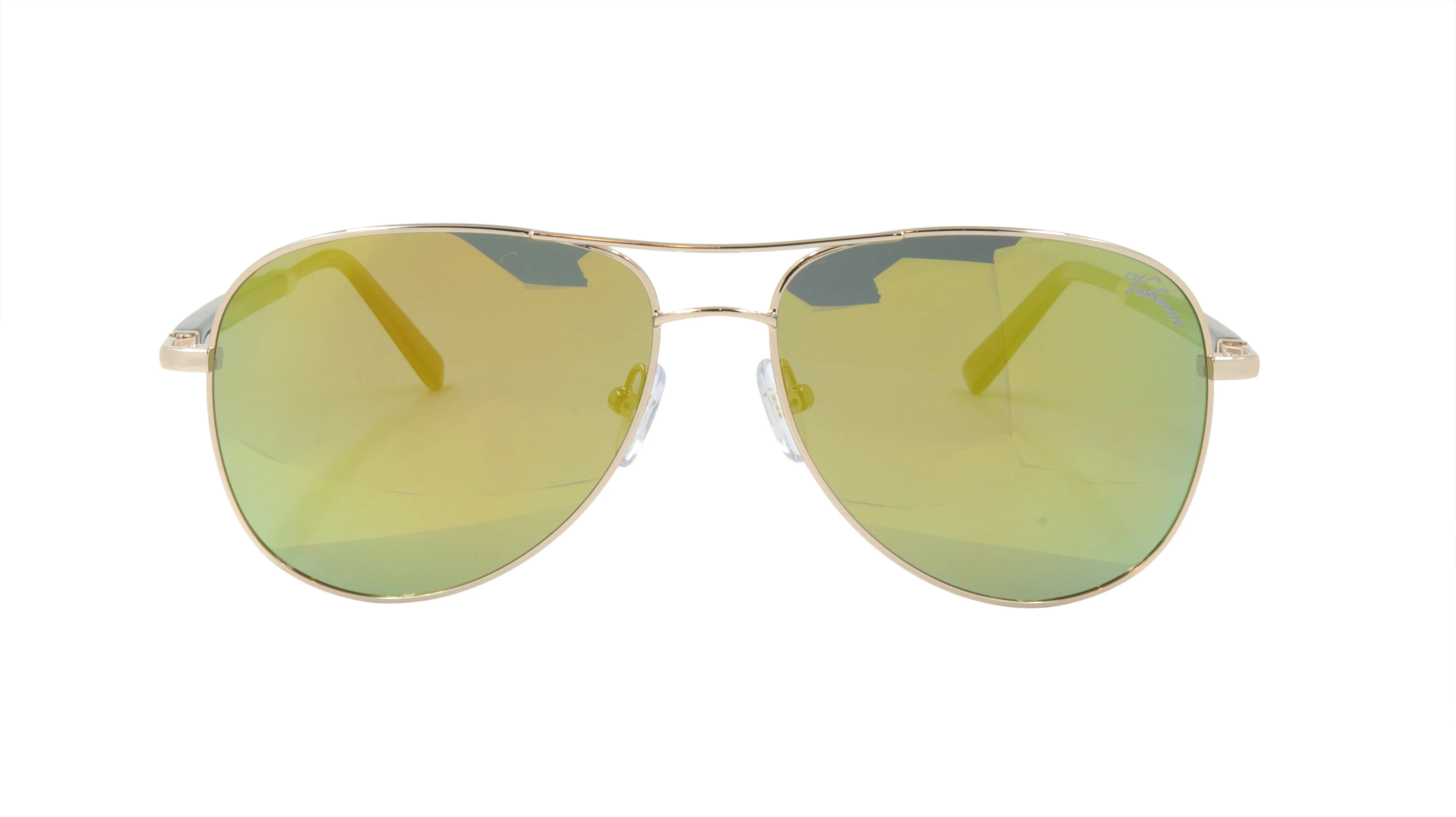 Paul Vosheront Sunglasses Gold Plated Metal Horn Acetate Mirror Italy PV392S C1
