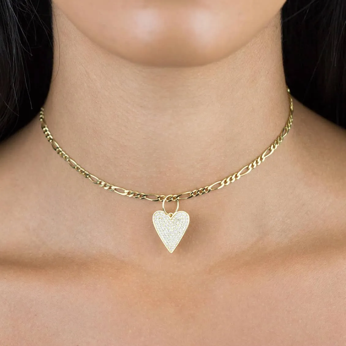 Pavé Heart Charm
