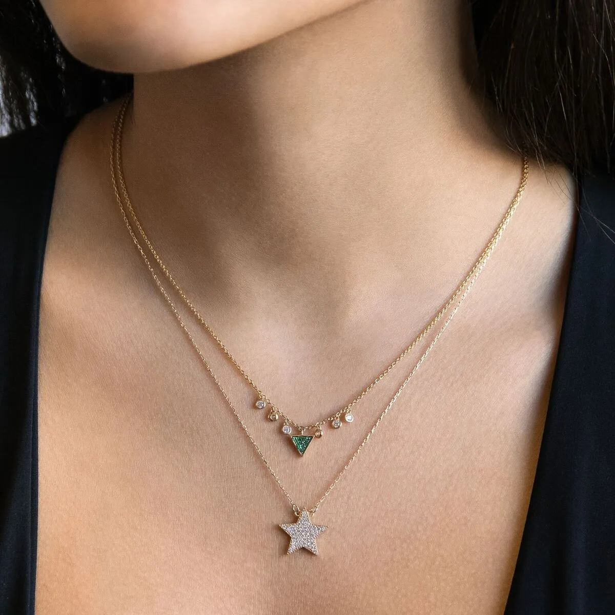 Pavé Star Necklace