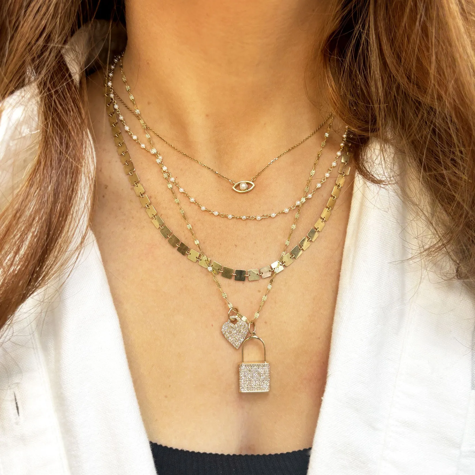 Pearl Bead Chain Necklace