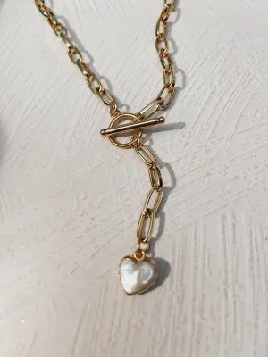 Pearl Heart Necklace