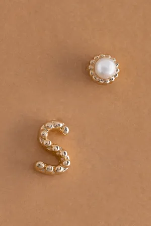 Pearl S Ball Stud Earrings