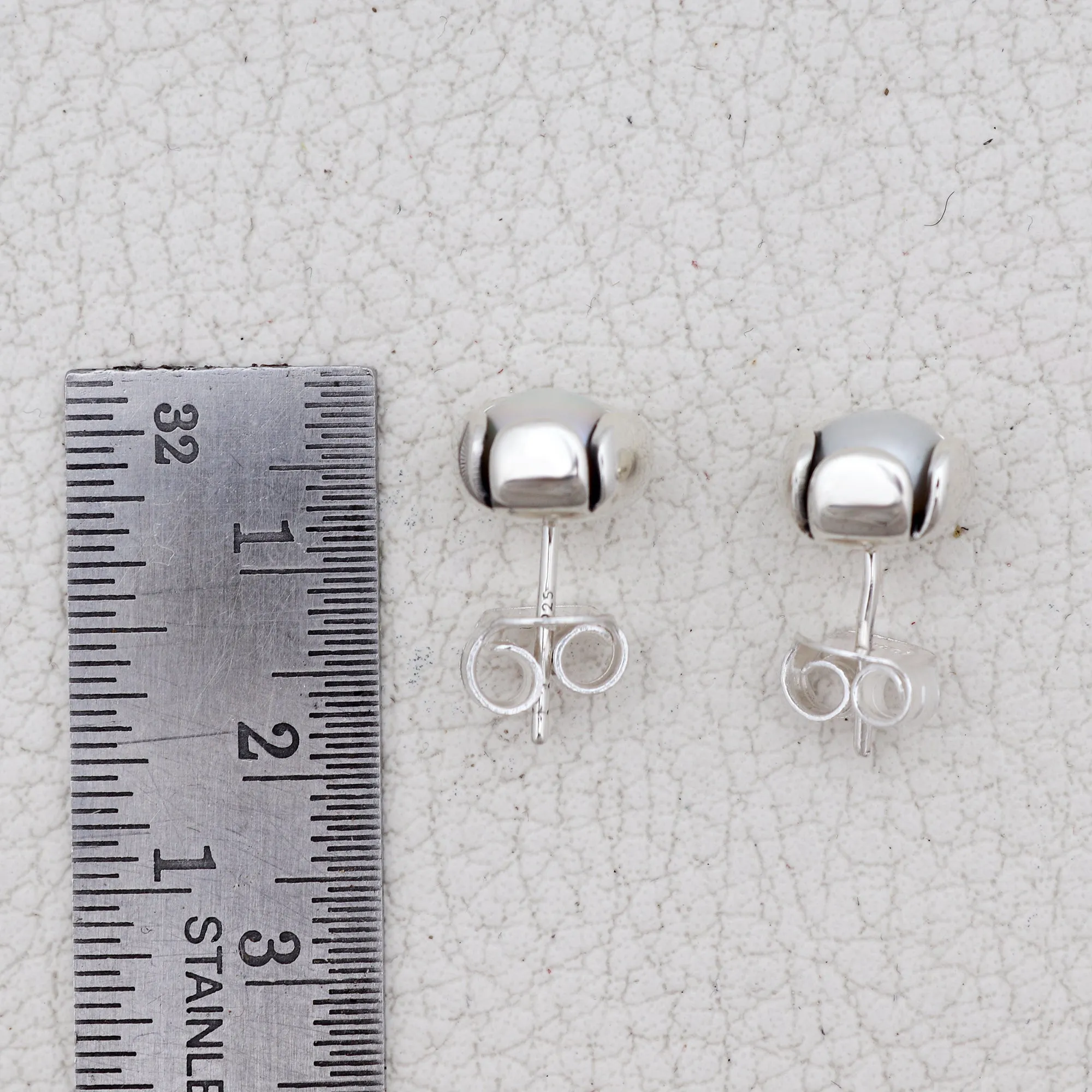 Pearl Silver Studs Earrings