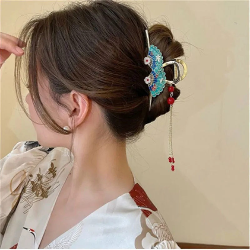 Pearl Tassel Flower Hairpin