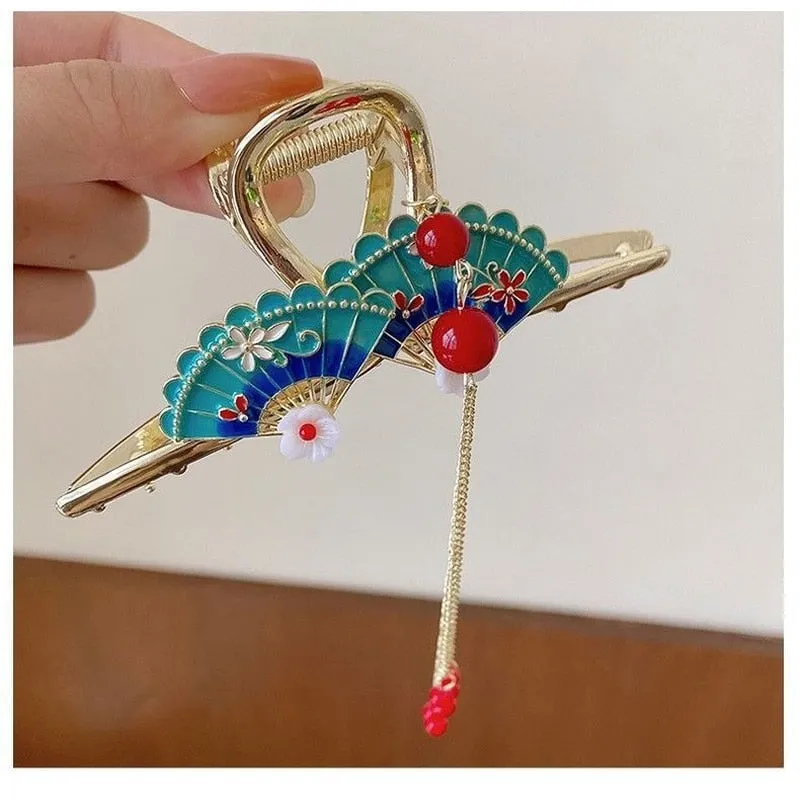Pearl Tassel Flower Hairpin