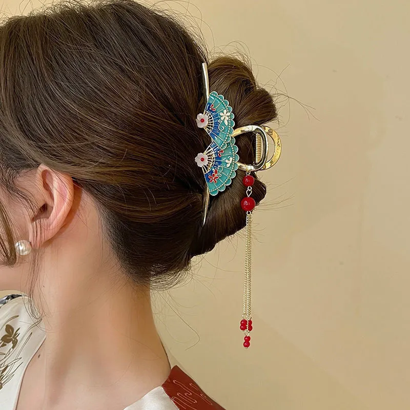 Pearl Tassel Flower Hairpin