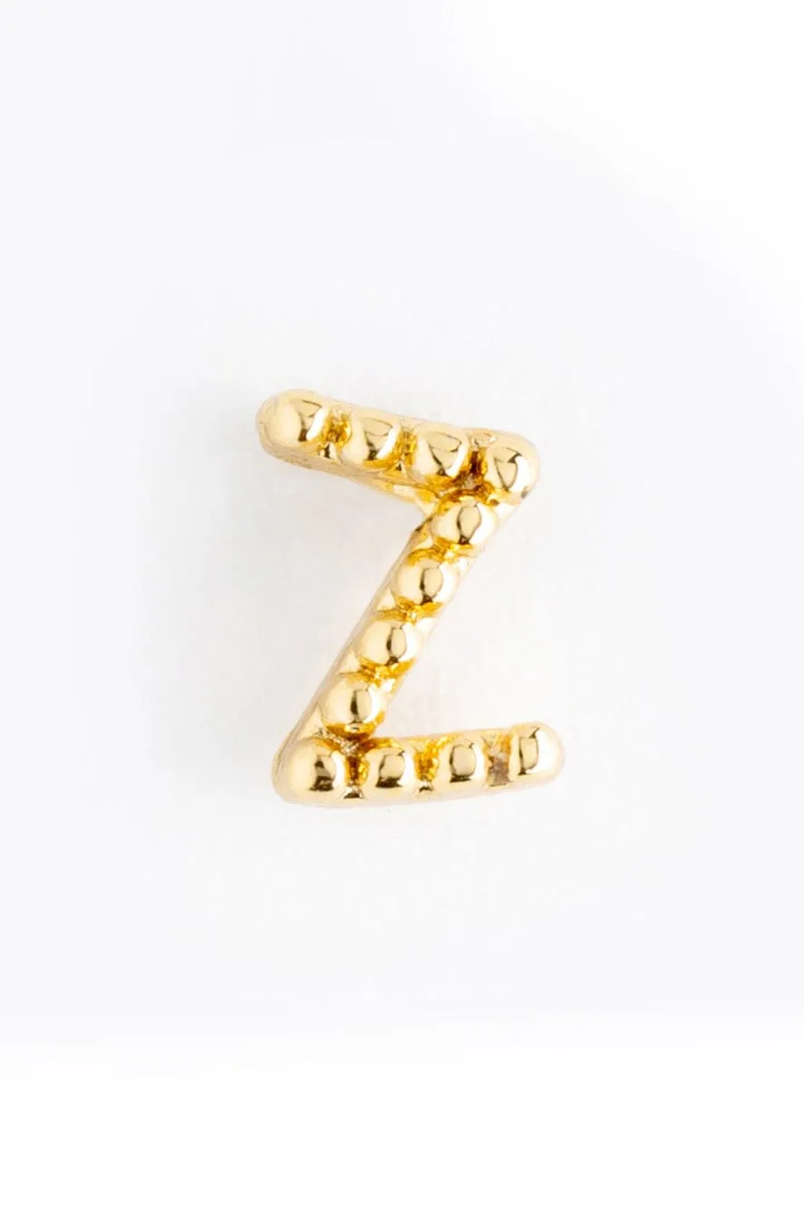 Pearl Z Ball Stud Earrings