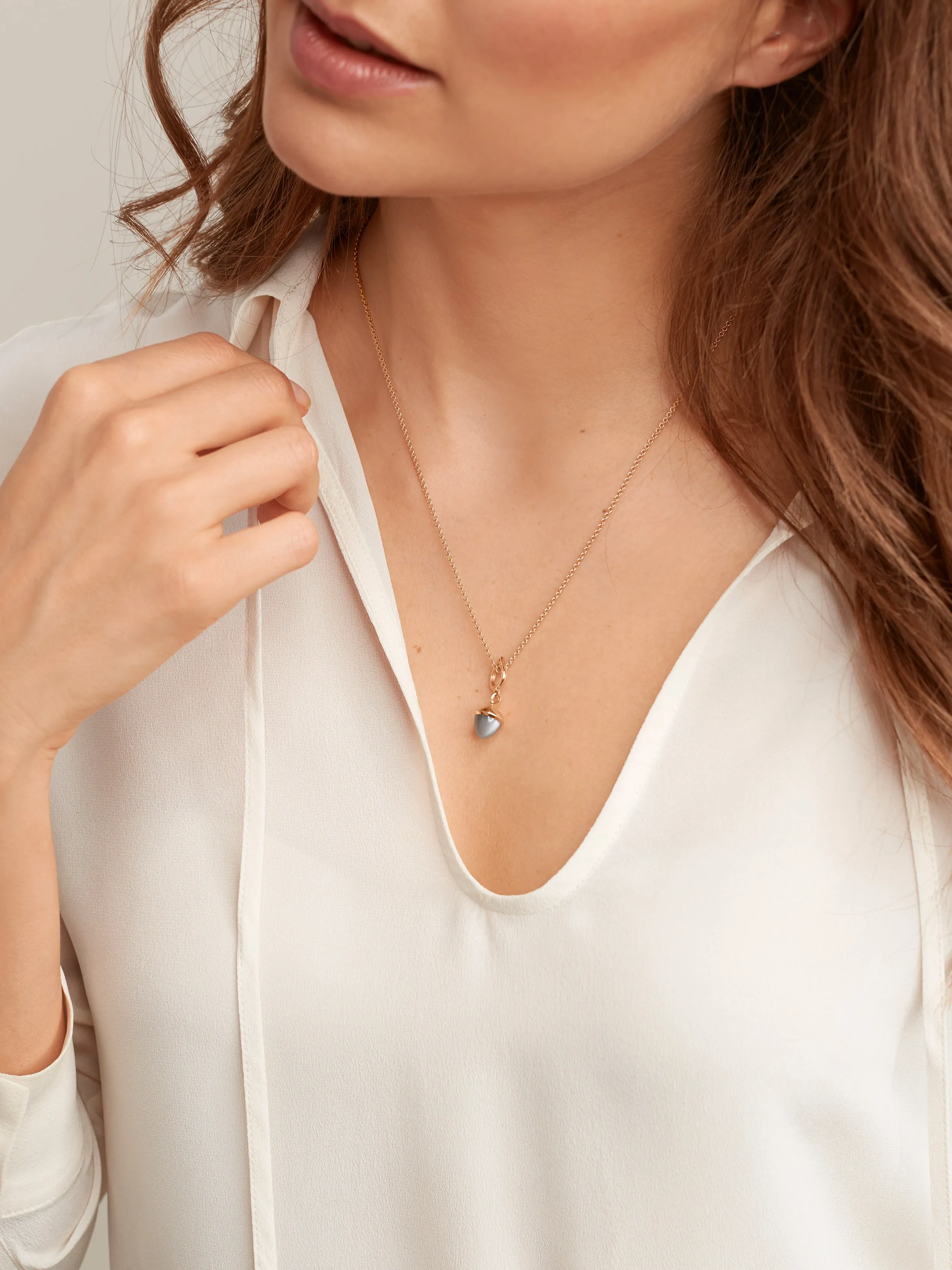 Pendant MIKADO Flamenco Moonstone grey grey Moonstone