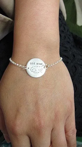 Personalized BEE MINE or MY SUNSHINE bracelet S0416