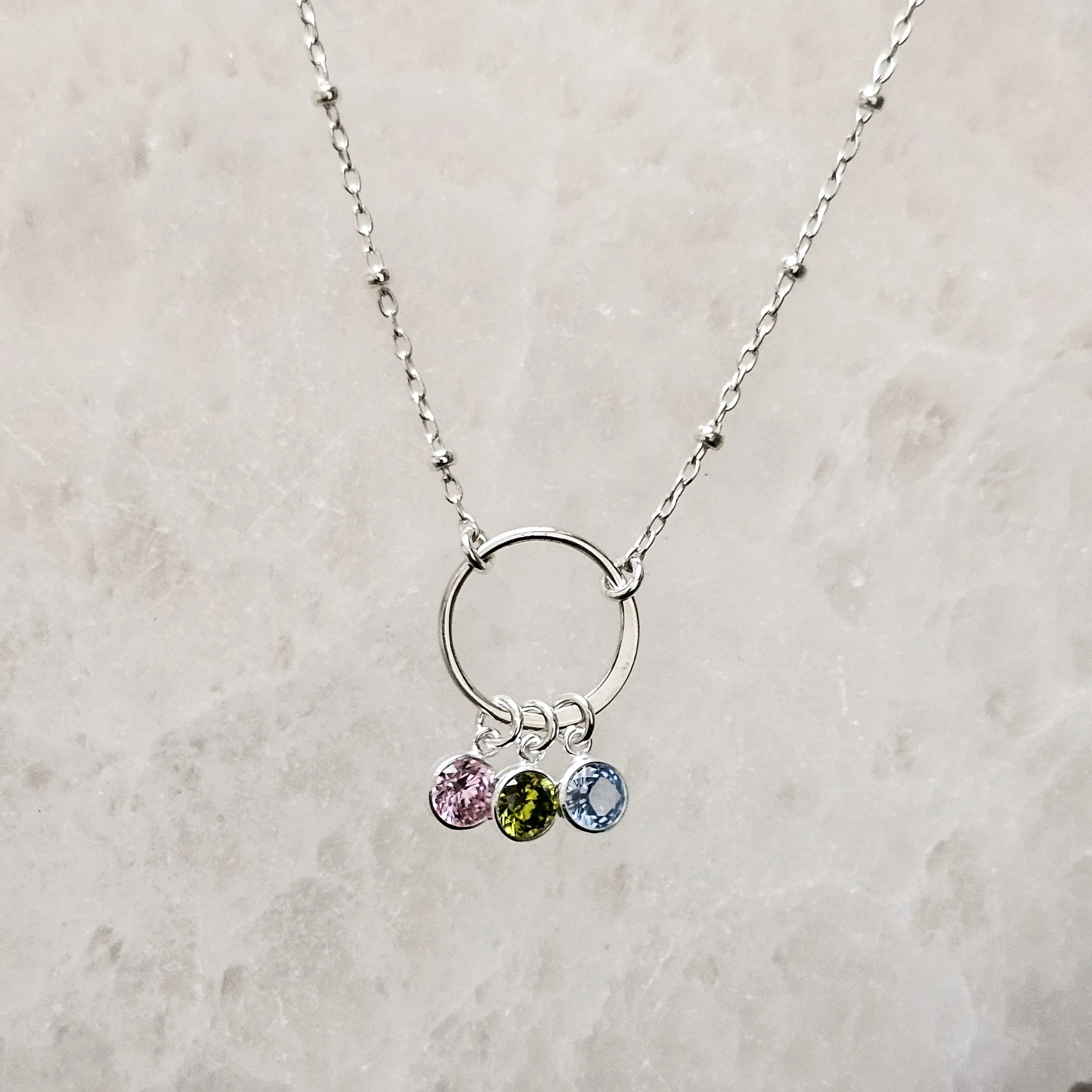 Personalized Birthstone Necklace