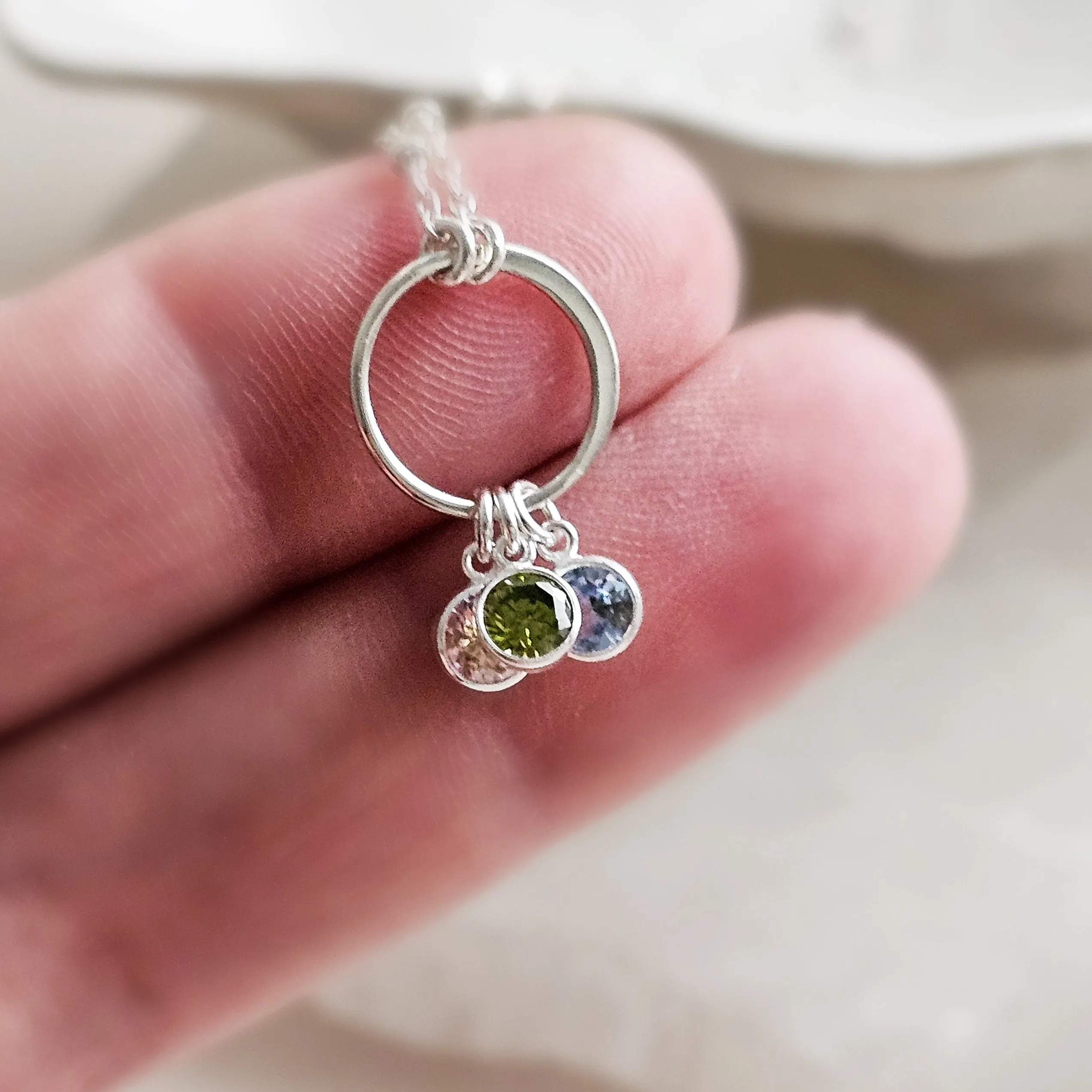 Personalized Birthstone Necklace