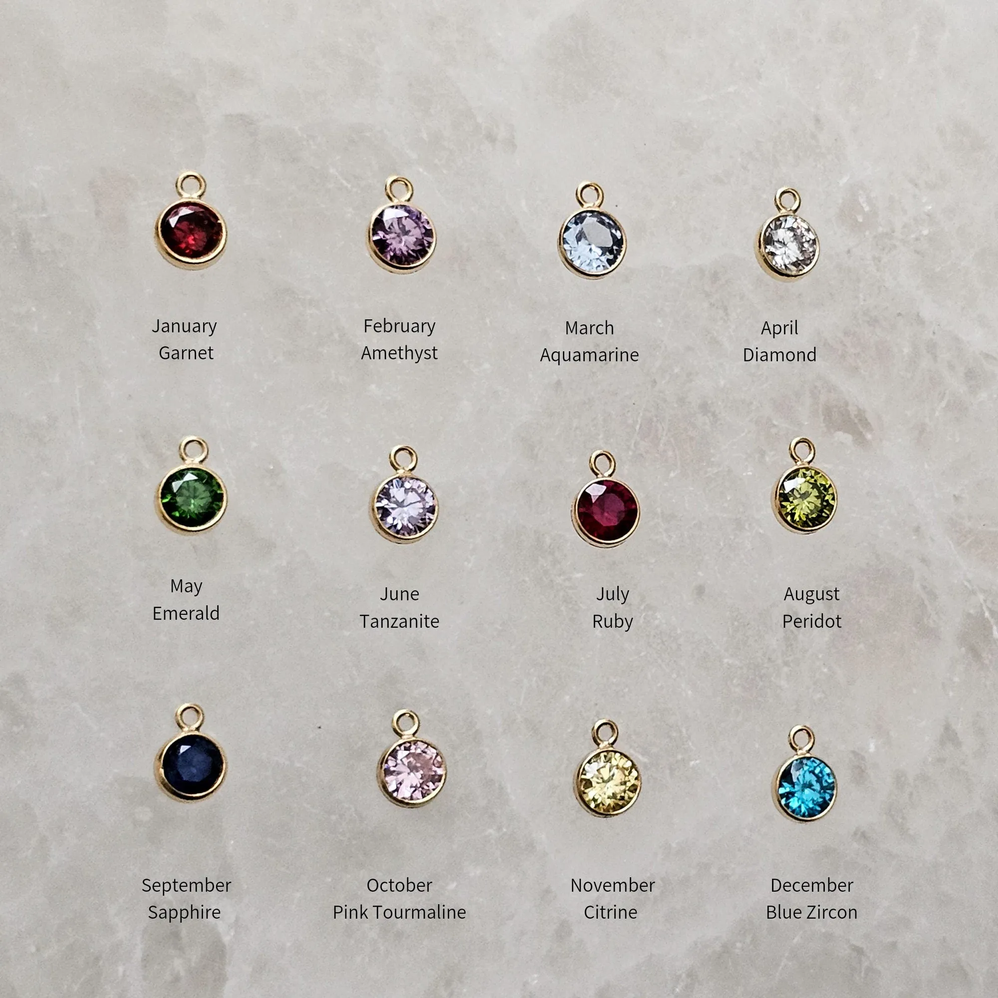 Personalized Birthstone Necklace