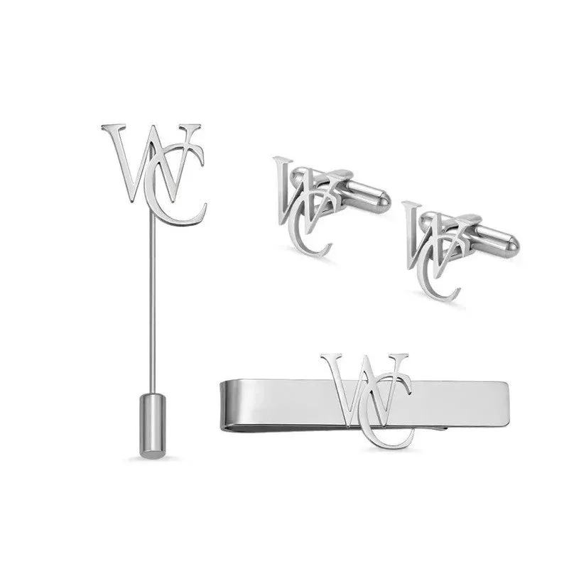 Personalized Cufflinks-Lapel Pin and Tie Bar For Men