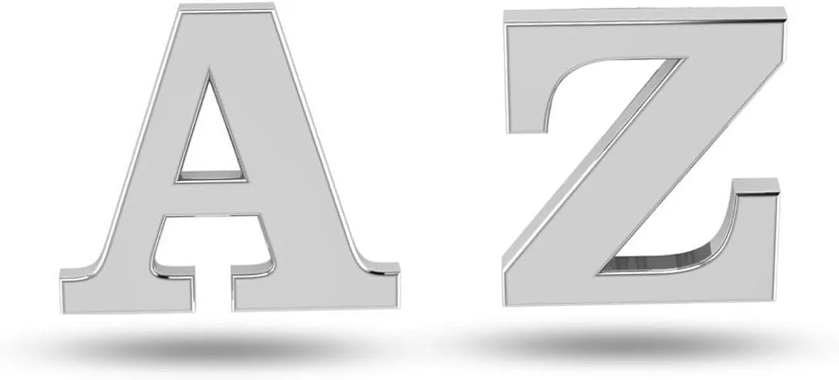 Personalized Customized Jewelry Initial Alphabet Stud Earrings