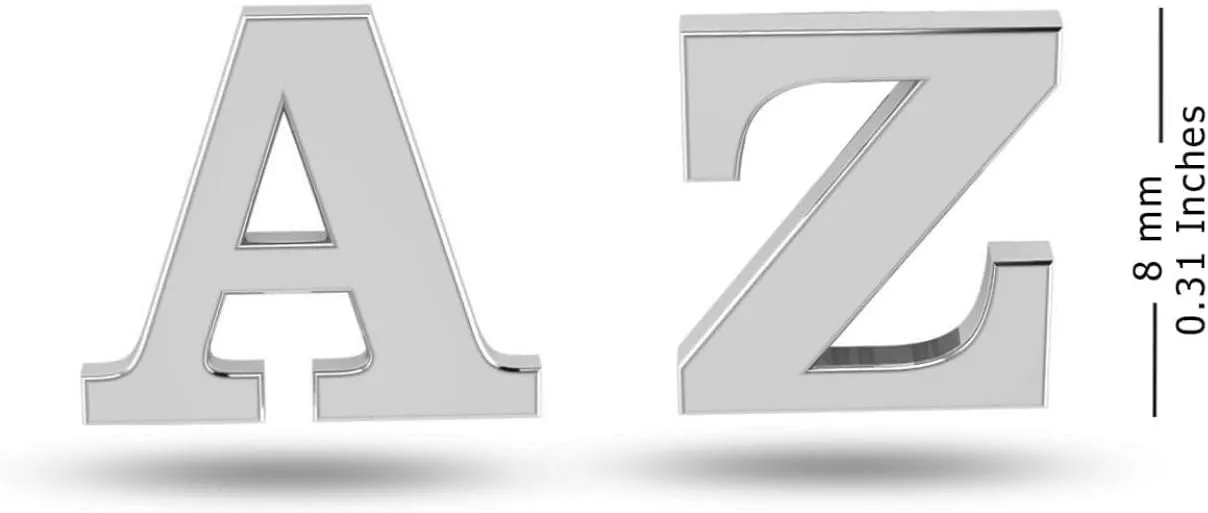 Personalized Customized Jewelry Initial Alphabet Stud Earrings
