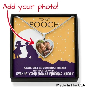 Personalized Dog Best Friend Heart Necklace