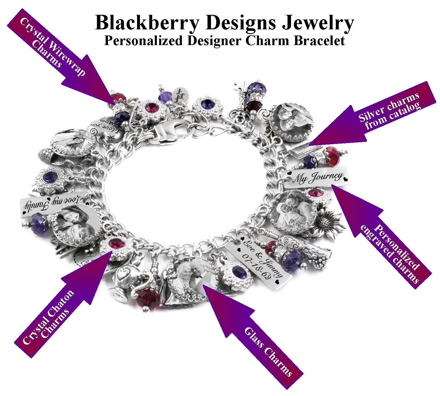 Personalized Keepsake Charm Bracelet