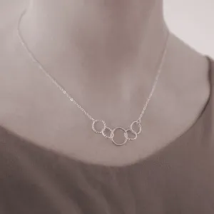 Personalized MOTHER OF FOUR Sterling Silver Necklace by Ornata