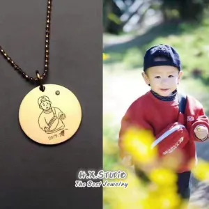 Personalized Pattern Plate Pendant (Pendant Only)