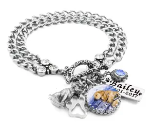 Personalized Photo Dog Charm Bracelet