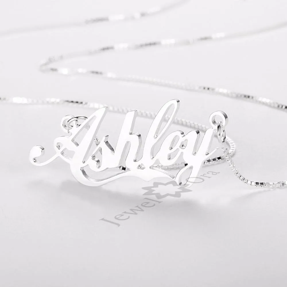 Personalized Women Necklace with Custom Nameplate Pendant Necklace, Jewelry Gift For Girls