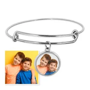 Photo Charm Expandable Bracelet Jewelry