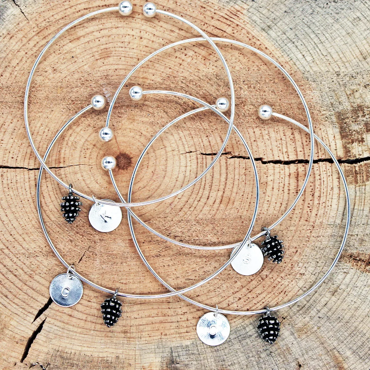 Pine Cone Charm Bracelet