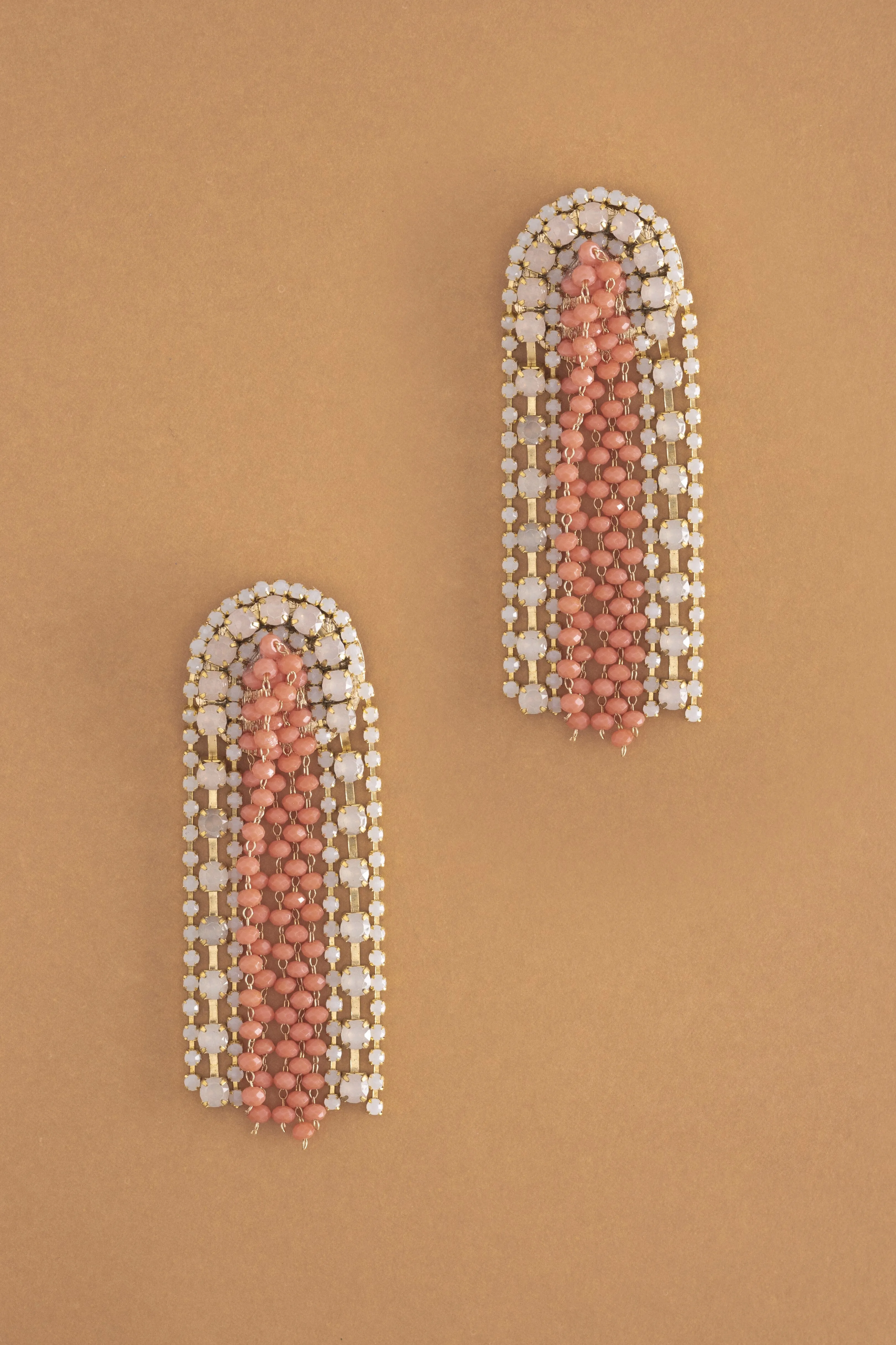 Pink Mix Beaded Artisan Earrings