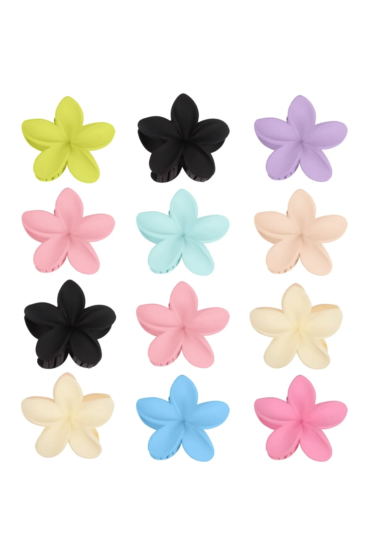 PLUMERIA FLOWER HAIR CLAW CLIP HAIR ACCESSORIES