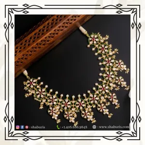 Polki diamond choker,Swarovski Jewelry,diamond Necklace,chandbali jewelry,lyte weight Indian Bridal,Indian Wedding Jewelry,SHABURIS jewelry