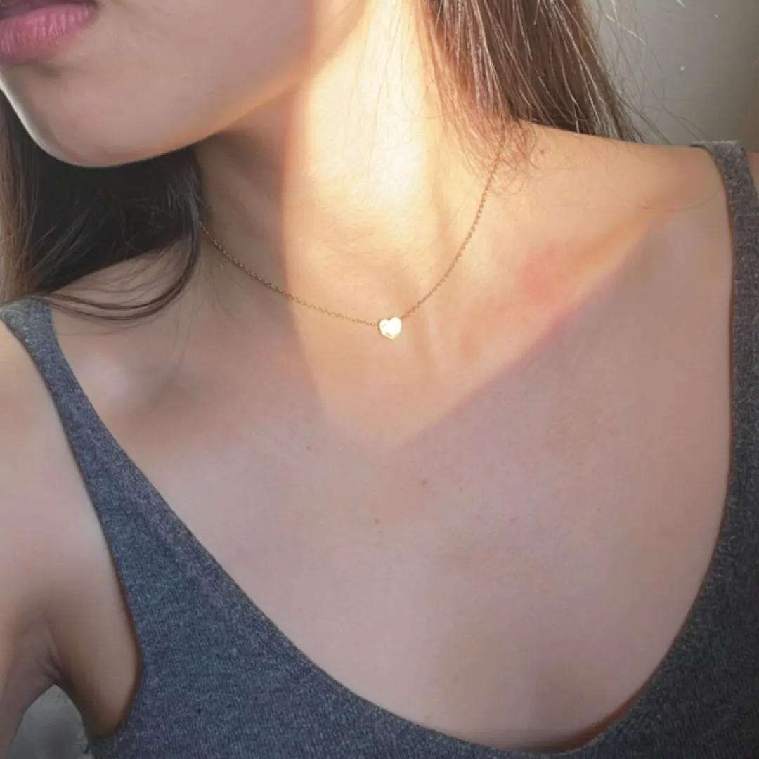 *PRE-ORDER 3D Heart Gold Filled Necklace