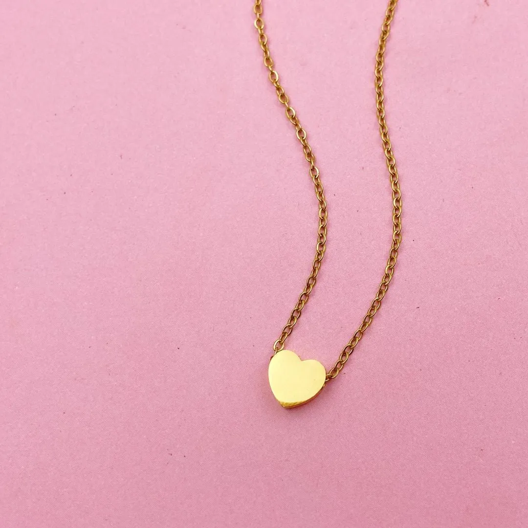 *PRE-ORDER 3D Heart Gold Filled Necklace