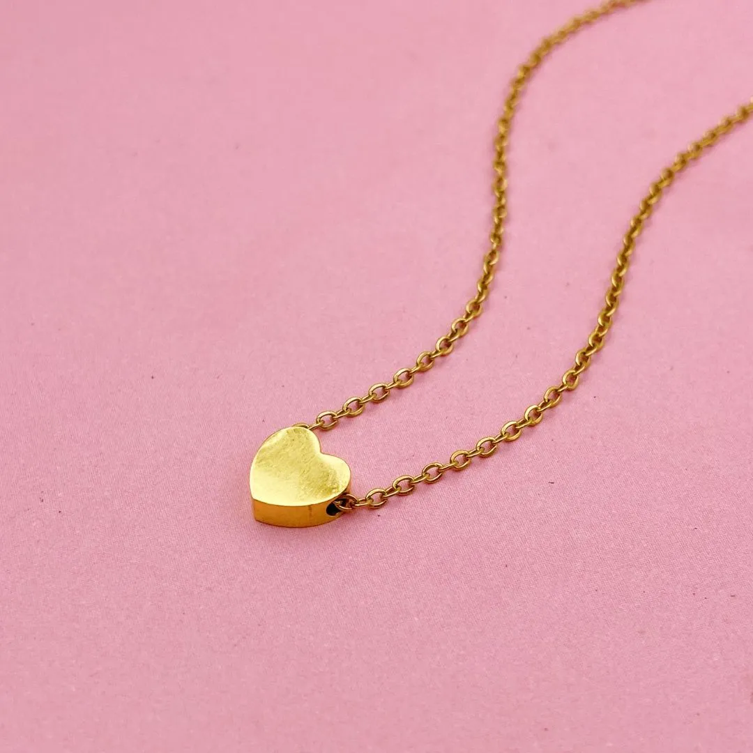 *PRE-ORDER 3D Heart Gold Filled Necklace