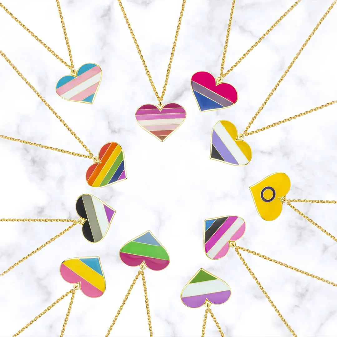 Pride Love Heart Necklace