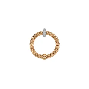 Prima 18K Yellow Gold & Diamond Rondel Ring