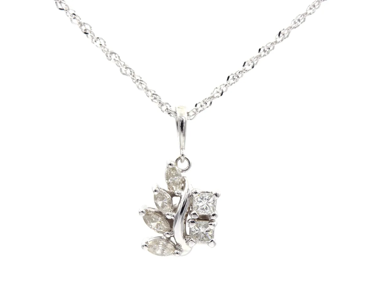 Princess and Marquise Diamond Necklaces Redesign