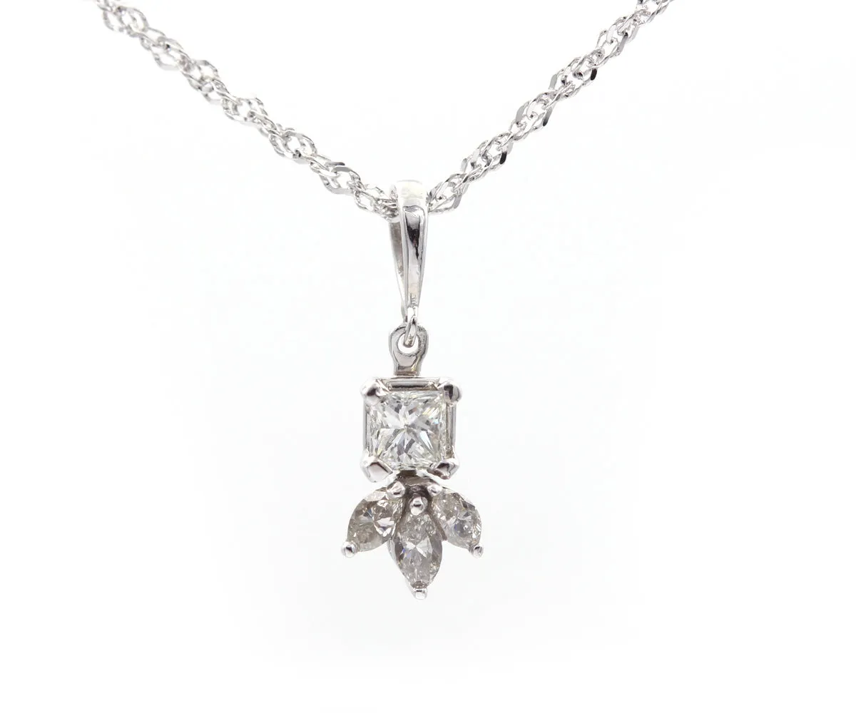Princess and Marquise Diamond Necklaces Redesign