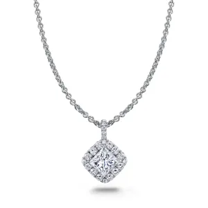 Princess Cut Diamond Necklace