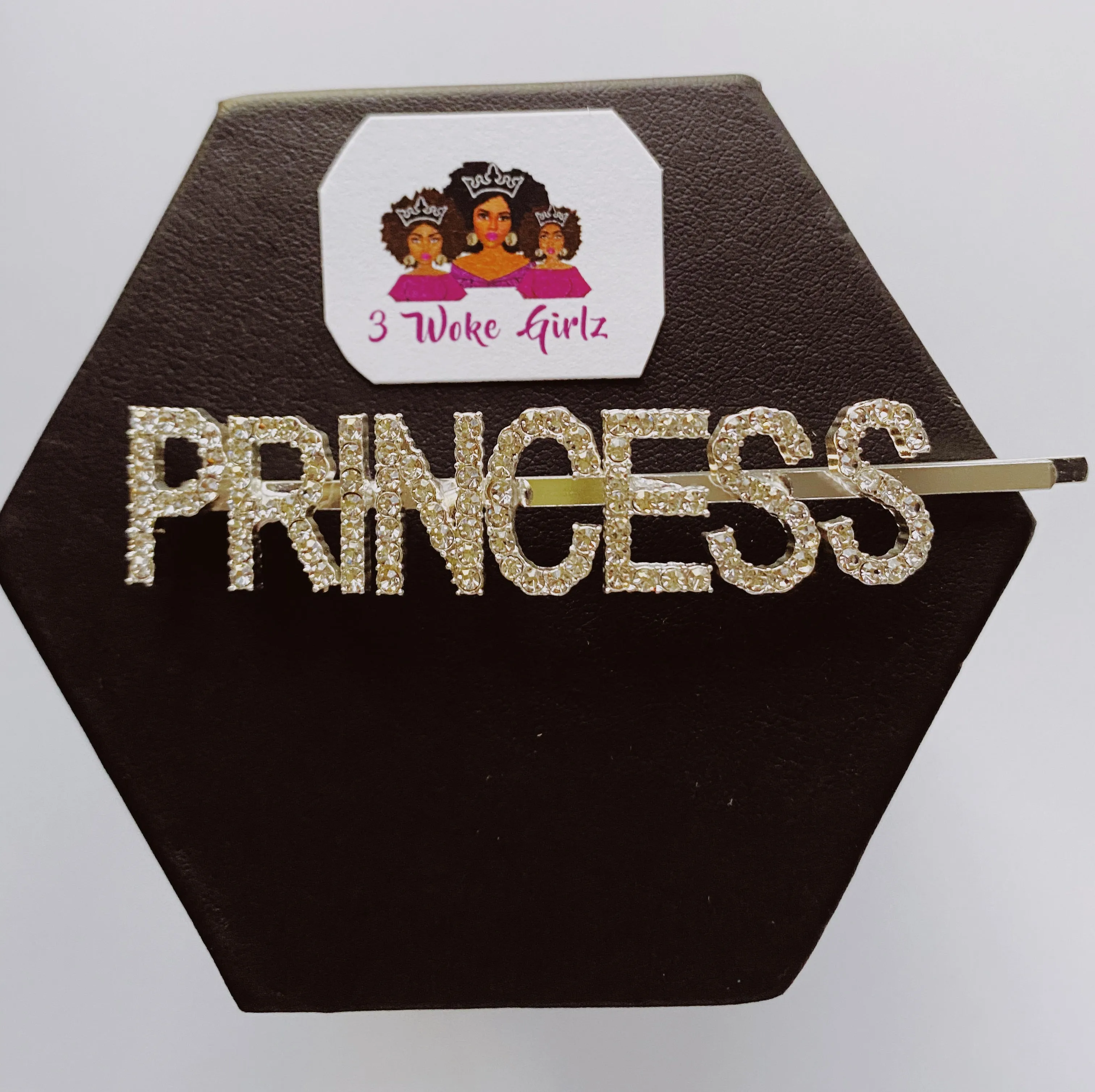 PRINCESS Rhinestone Word Hairpin Hair Clip