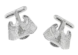 Proud Eagle Cufflinks in Sterling Silver