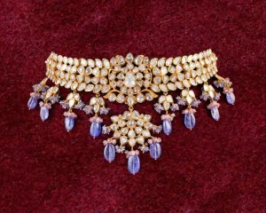Pure Silver jewelry Indian ,925 silver jewelry Indian Necklace,Indian moissanite ,Indian Wedding Jewelry,pure Silver jewelry-NIHIRA-SHABURIS