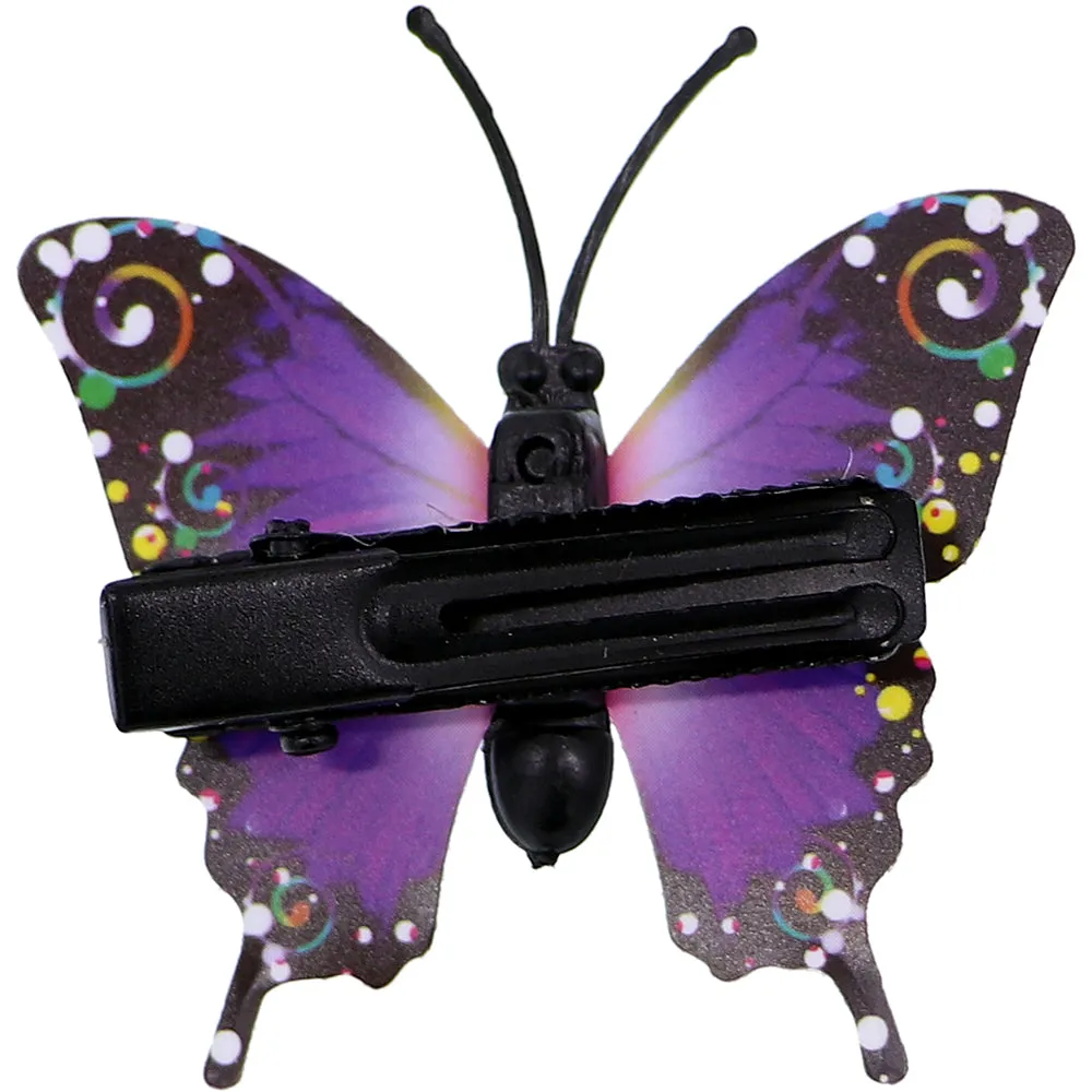 Purple Butterfly Hair Clip
