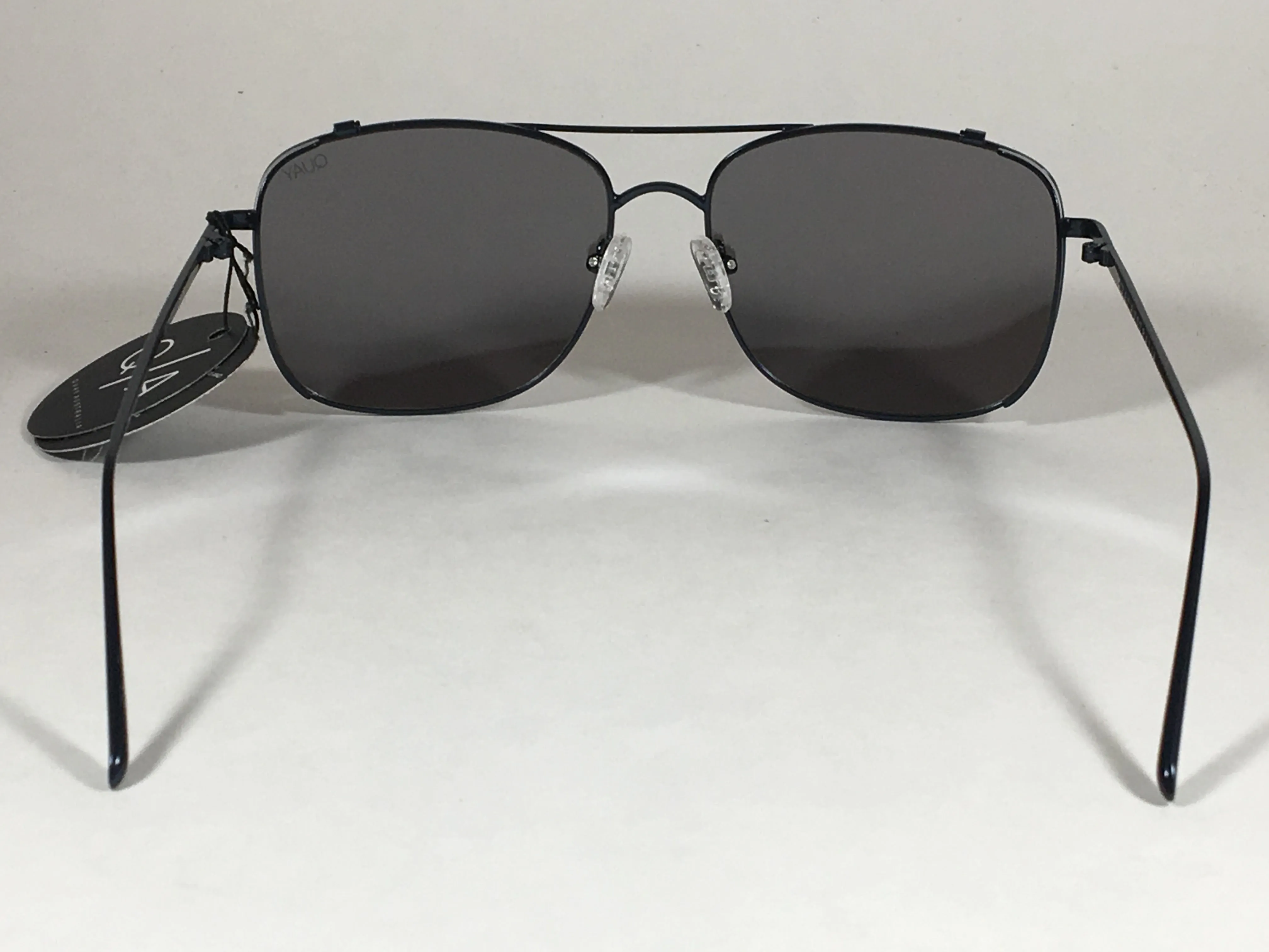 Quay Weekend Warrior Pilot Sunglasses Aviator Dark Navy Metal Silver Mirror Lens QM000198 NVY/SLV