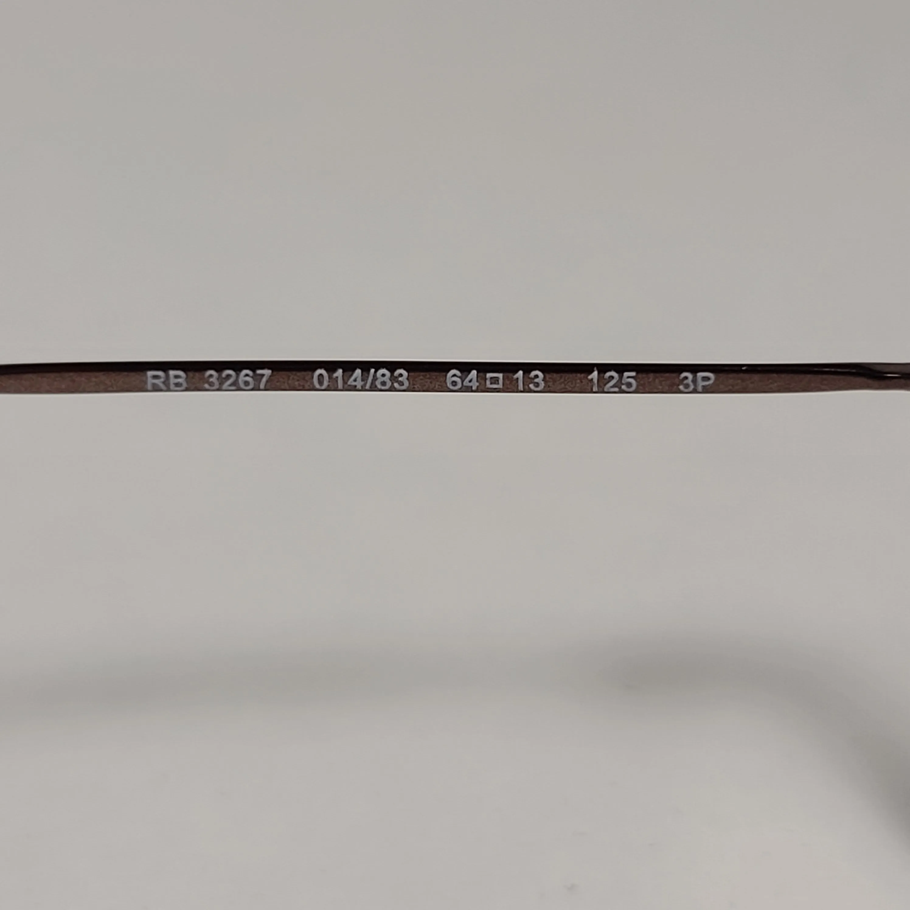 Ray-Ban Polarized Highstreet Aviator Sunglasses Brown Metal Frame Brown Lens RB3267 014/83
